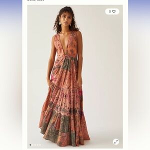 Anthropologie: Mes Demoiselles Floral Eyelet Maxi Dress -size:2